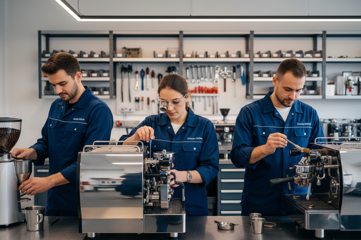 We have 3 experienced technicians dedicated to maintaining and repairing your coffee machines and equipment.